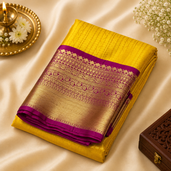 Semi Katan Saree