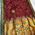 Traditional Maharani Paithani - Image 42