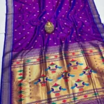 Traditional Maharani Paithani - Image 59