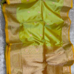 Handloom Ktan Banarsi Silk Saree - Image 2