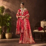 Royal Katan Silk Saree with Swarovski & Diamond Work