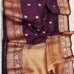 Handloom Ktan Banarsi Silk Saree - Image 4