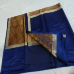 Pure Ptaan Khaddi Silk Anchal Border Saree - Image 2