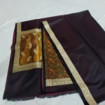 Pure Ptaan Khaddi Silk Anchal Border Saree - Image 3