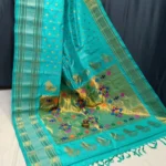Pure Silk Chandrakor Paithani - Image 10