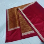 Pure Ptaan Khaddi Silk Anchal Border Saree - Image 6