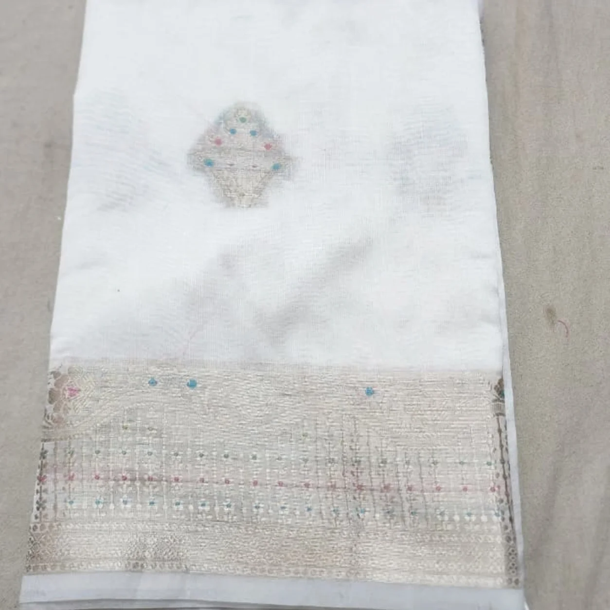 227 Pure dupian Silk Banarsi Saree - Image 1