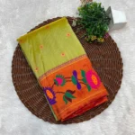Premium Lotus Borcade paithani - Image 10