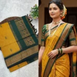 Orignal Gadwal Contras Blouse/ Shoulder Butta - Image 5