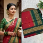 Orignal Gadwal Contras Blouse/ Shoulder Butta - Image 4