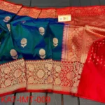 Masru Silk Saree Zari Butti - Image 12