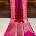 Masru Silk Saree Zari Butti - Image 4