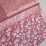 Handloom Silks Saree Jall Zari Silver And Golden Combination - Image 7