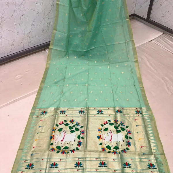 Kamdhenu Cow Paithani