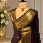 Banarsi Art Silk Sarees Golden Colour Zari - Image 6
