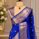 Banarsi Art Silk Sarees Golden Colour Zari - Image 5