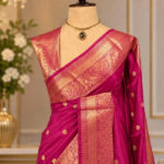 Banarsi Art Silk Sarees Golden Colour Zari - Image 4