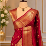 Banarsi Art Silk Sarees Golden Colour Zari - Image 2
