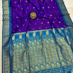 Traditional Peacock Gadwal Paithani - Image 17