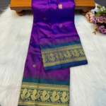 Traditional Peacock Gadwal Paithani - Image 18