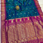 Traditional Peacock Gadwal Paithani - Image 4