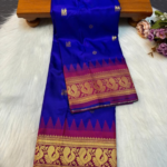 Traditional Peacock Gadwal Paithani - Image 5
