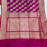 Banarasi Ktaan Silk Saree Golden Colour Zari Combination