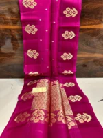 Pure khaddi Ktan Silk Saree - Image 17
