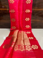 Pure khaddi Ktan Silk Saree - Image 10