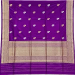 Bright Purple Banarasi Wedding Silk Saree