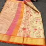 Tissue Art Silk Embroidery Saree