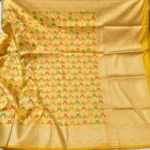 Banarasi Katan Silk Multicolour Meena Floral Jaal Saree