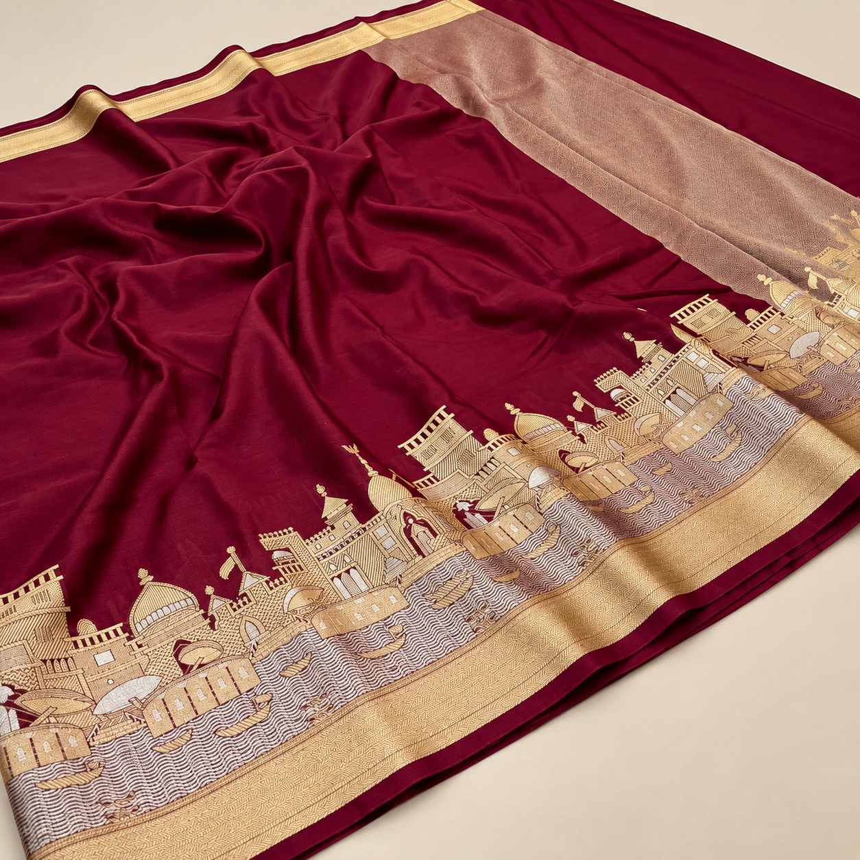 ChatGPT Image Sep 21, 2026, 04_35_52 PM Ganga Ghaat Saree - Image 1