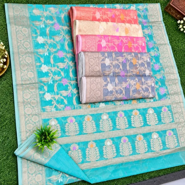 Floral Jaal Cotton Saree Collection