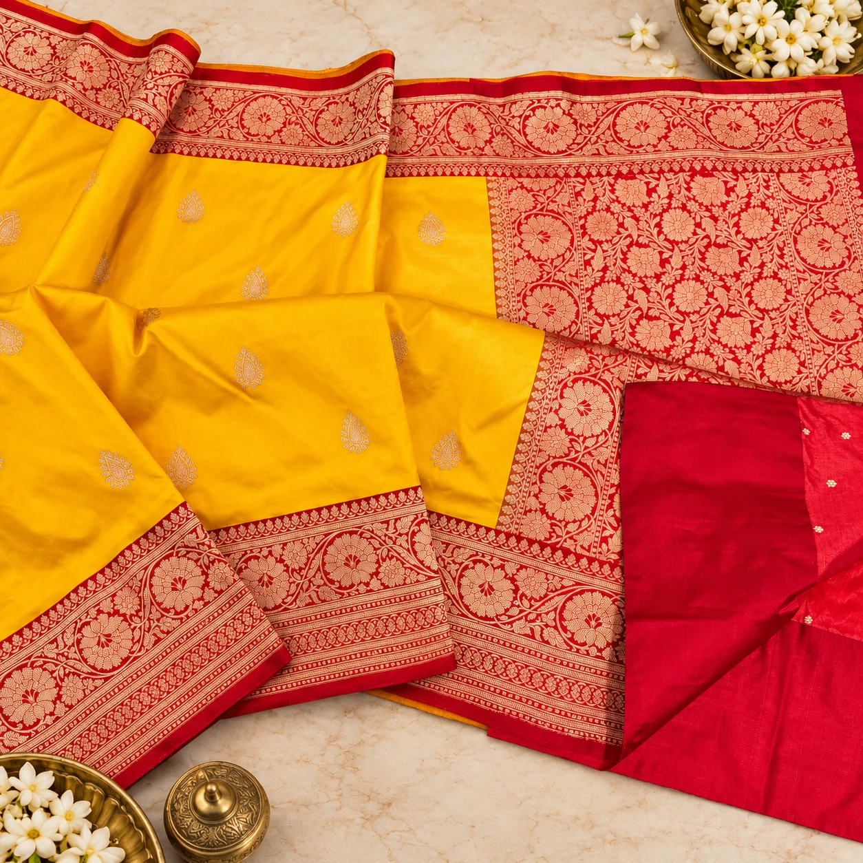 Pure Ktan Khadi Silk saree Pure Ktan Khadi Silk saree - Image 1