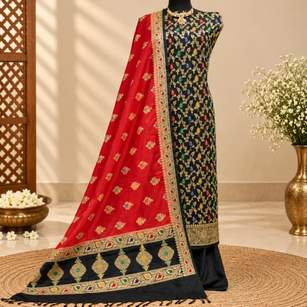 Fabric Chiniya Silk Banarsi Suit Range
