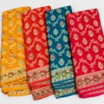 Pure Chiffon Khaddi Silk Saree Golden Zari