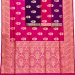 Pure Ktaan Khaddi Silk Saree Kaduwa Butta Golden Zari Work - Image 2