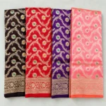 Handloom Silks Saree Jall Zari Silver And Golden Combination