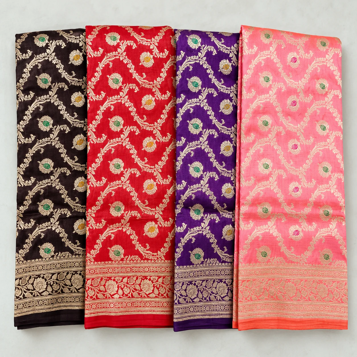ChatGPT Image Sep 24, 2026, 11_27_37 AM Handloom Silks Saree Jall Zari Silver And Golden Combination - Image 1