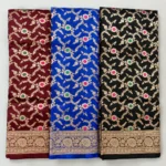 Handloom Silks Saree Jall Zari Silver And Golden Combination - Image 2