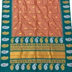 Meena Koyri Border Kadiyal Paithani Silk Saree - Image 6