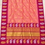 Meena Koyri Border Kadiyal Paithani Silk Saree - Image 5
