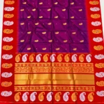 Meena Koyri Border Kadiyal Paithani Silk Saree - Image 4
