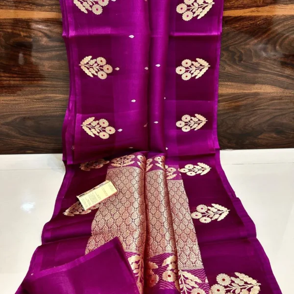 Pure khaddi Ktan Silk Saree