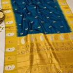 Meena Koyri Border Kadiyal Paithani Silk Saree