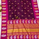 Meena Koyri Border Kadiyal Paithani Silk Saree - Image 3
