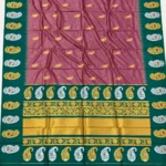 Meena Koyri Border Kadiyal Paithani Silk Saree - Image 2