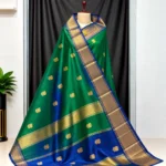 Pure Silk Maheshwari Saree - Image 3