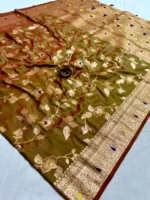 Gorgeous Banarasi Designer Saree - Image 10